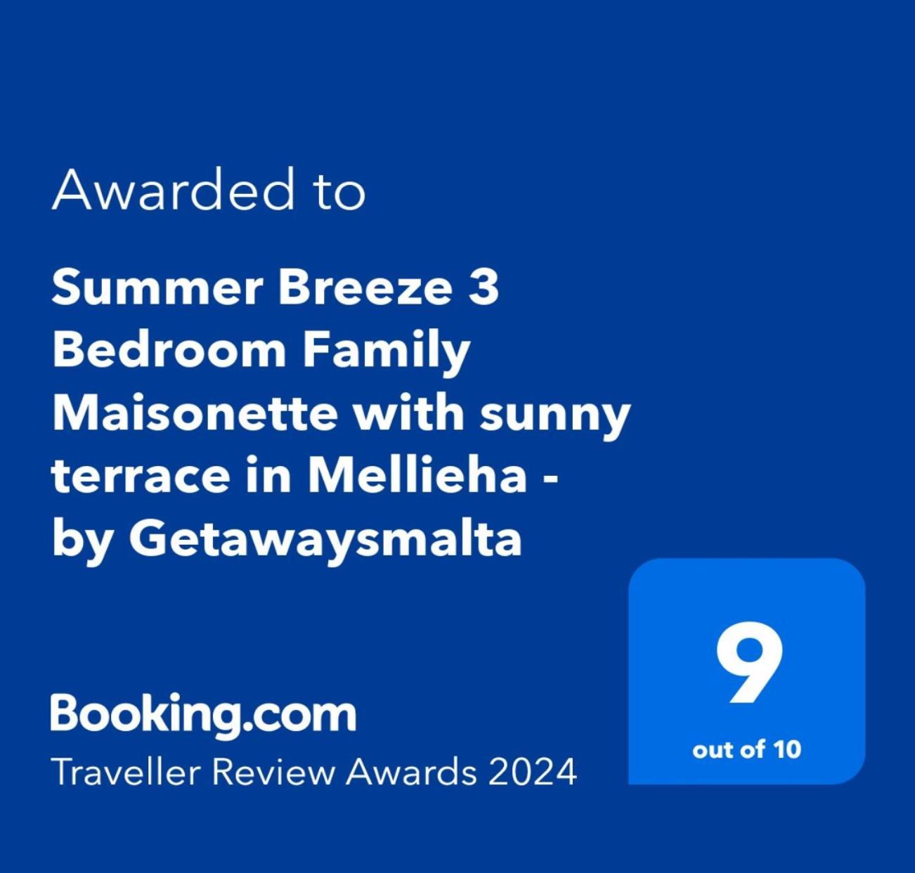 Summer Breeze 3 Bedroom Family Maisonette With Sunny Terrace In Mellieha - By Getawaysmalta 외부 사진